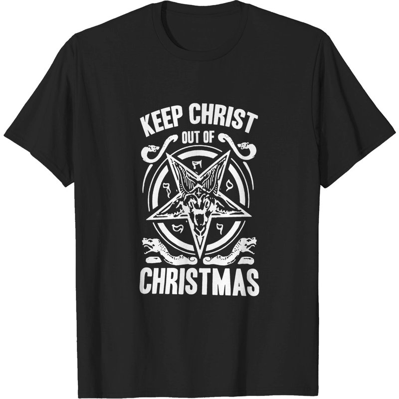 T-shirt Atheist Comedy Christmas Keep Christ Out of Christmas — T-shirts pour hommes