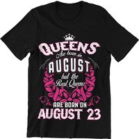 T-Shirt Homme Real Queens Sont Nés Le 23 Août — T-shirts pour hommes
