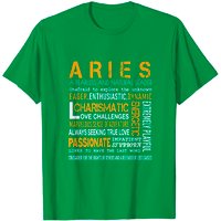 T-shirt Aries Passionate Energetic pour hommes - Noir — T-shirts pour hommes