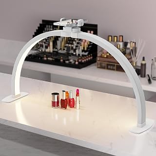 Lampe de Bureau LED iVict Half Moon avec Support de Téléphone et Luminosité Réglable — Lampe de bureau menée