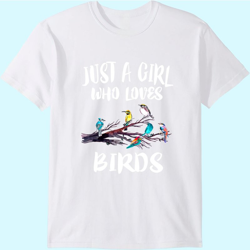 Juste une fille qui aime les oiseaux T-shirt pour hommes — T-shirts pour hommes