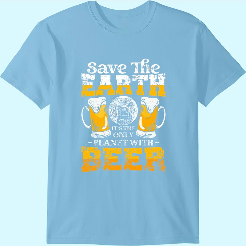 Beer Shirt Vintage T-Shirt for Men in Black