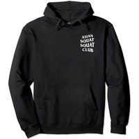 Hoodie Asian Squat pour Unisexe - Noir — Sweats à capuche pour hommes