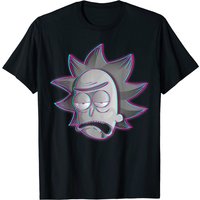 Rick and Morty Men's Black T-Shirt - Rick Illusion Design