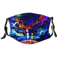 Rick N Morty Outdoor Mask - Washable, Reusable, Adjustable