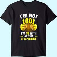 T-Shirt Humoristique Cadeau d'Anniversaire 60 ans pour Hommes — T-shirts pour hommes