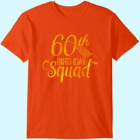 T-Shirt d'anniversaire de 60 ans Équipe en or jaune pour hommes