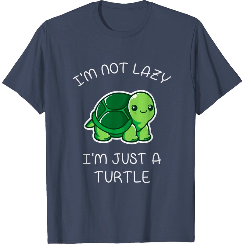 Turtle Lazy Turtle Shirt for Men in Black — Mens T Shirts