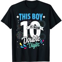 T-shirt d'anniversaire à double chiffre pour garçons de 10 ans