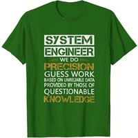 T-shirt Ingénieur Système pour Hommes - Noir — T-shirts pour hommes