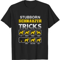 T-shirt pour hommes Schnauzer Stubborn Tricks