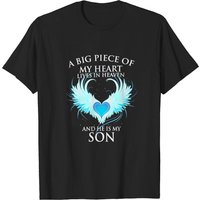 T-shirt pour hommes Son Big Piece of My Heart Lives in Heaven