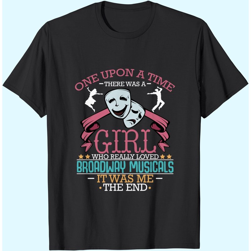 T-shirt pour hommes : Il y avait une fille qui aimait les comédies musicales de Broadway — T-shirts pour hommes