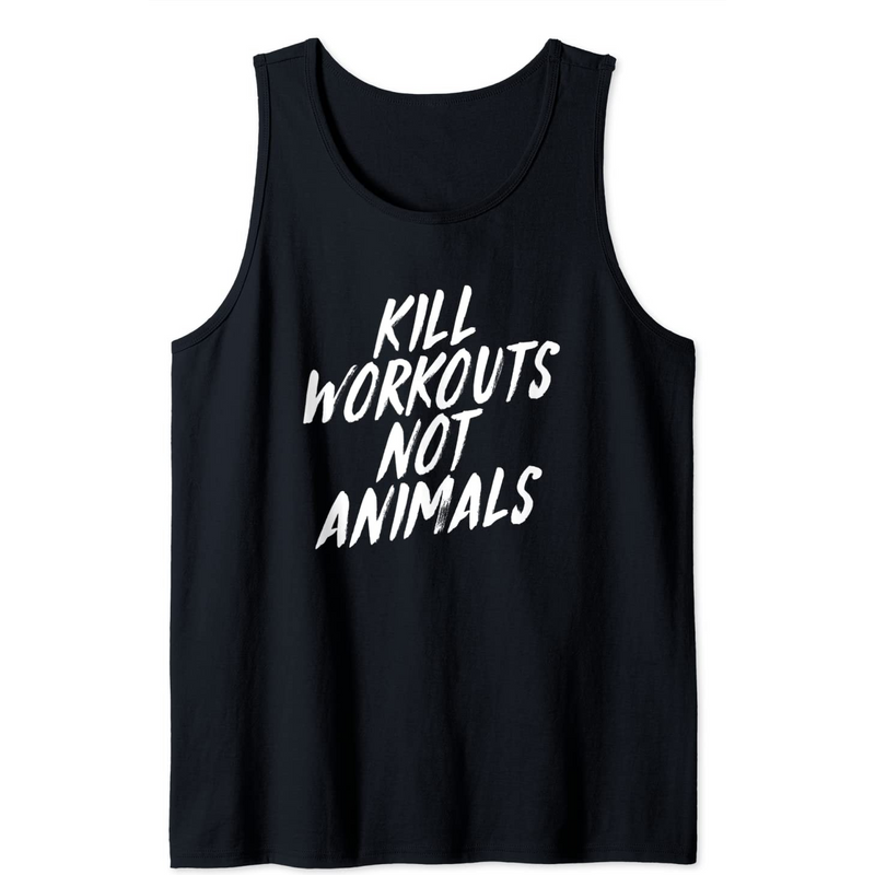 Défoncez les Entraînements, Pas les Animaux - Débardeur Végétalien pour Hommes — T-shirts pour hommes
