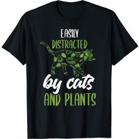 T-shirt Plants Cat pour hommes - T-shirt jardinier amoureux des chats — T-shirts pour hommes