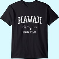 T-shirt Hawaii Design Sportif Vintage pour Hommes — T-shirts pour hommes
