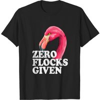 Zero Flocks Given Pink Flamingo T-Shirt for Men