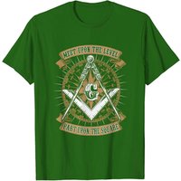 Masonic Meet Upon The Level Part Upon The Square Men's T-Shirt