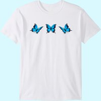 T-shirt esthétique Papillon Bleu pour hommes — T-shirts pour hommes
