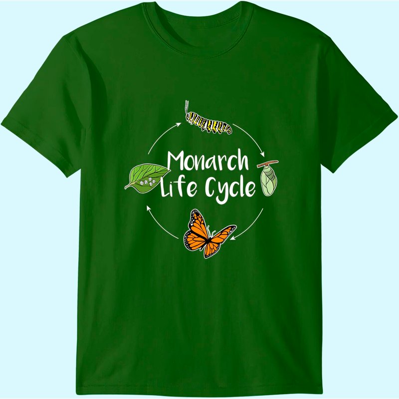 T-shirt Cadeau Chenille Papillon Cycle de Vie Monarch pour Hommes — T-shirts pour hommes