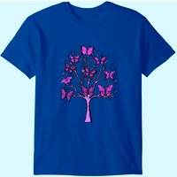 T-shirt Papillon Violet Arbre de Vie pour Hommes — T-shirts pour hommes