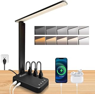 karidi LED Desk Lamp with Charging Station - 5 Color Modes, 4 USB Ports — Led Desk Lamp