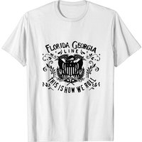 T-Shirt pour Hommes Florida Georgia Line Dig Your Roots Tour — T-shirts pour hommes