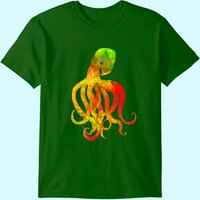 T-shirt Homme Kraken Calmar Monstre Marin — T-shirts pour hommes