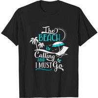 T-shirt pour hommes The Beach Is Calling And I Must Go — T-shirts pour hommes