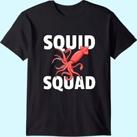 T-shirt Squid Squad Me Kraken Octopus Biologie Marine pour Hommes — T-shirts pour hommes