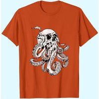 T-Shirt Homme Octopus Skull Monster Kraken Cthulhu — T-shirts pour hommes