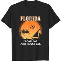 La Floride Appelle Et Je Dois Y Aller T-Shirt Vacances Plage Pour Hommes — T-shirts pour hommes