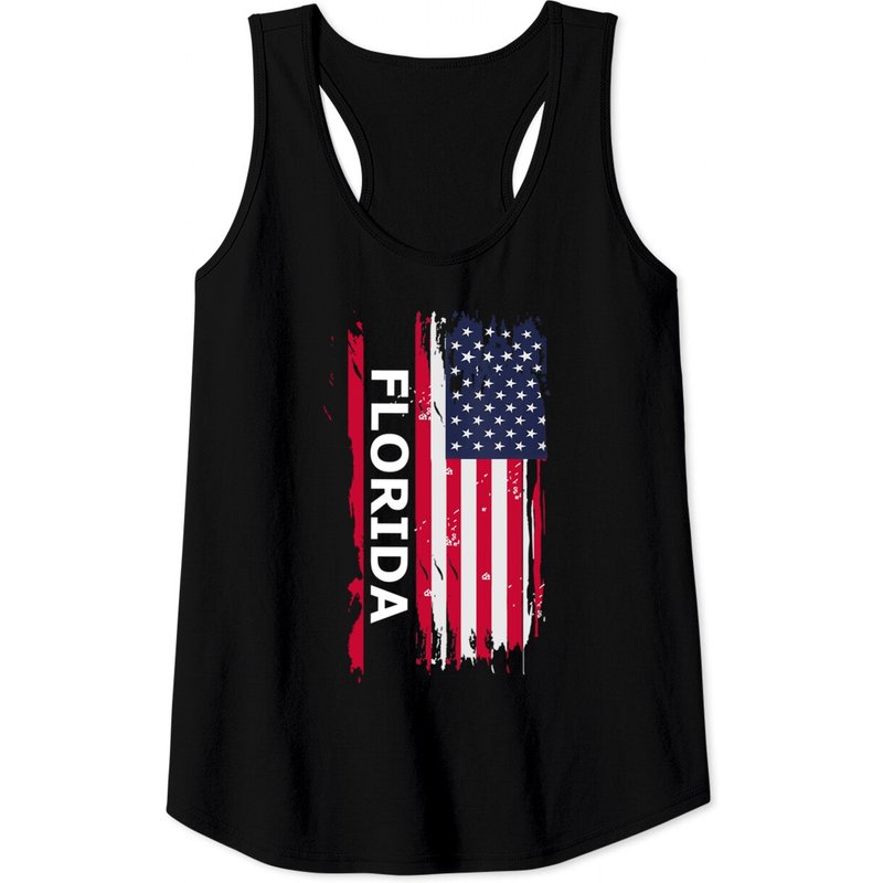 Florida Tank Top for Men in Black