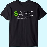 $AMC Symbol Thousandaire Stock T-Shirt for Men - Black — Mens T Shirts