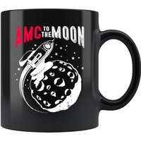 AMC to The Moon Gamestonk Short Squeeze Sayings Coffee Mug 11oz — Mugs & Tumblers