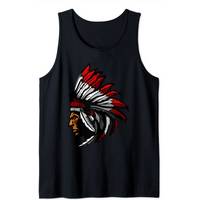 Native American Tank Top for Men - Black