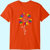 Sunflower Love Is Love Gay T-Shirt for Men — Mens T Shirts