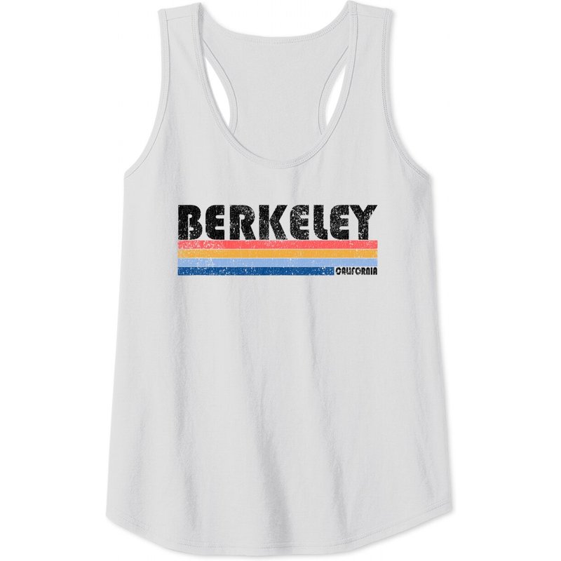 Vintage 1980s Berkeley California Tank Top for Men — Mens T Shirts