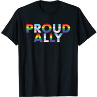 Proud Ally Trans Gay Lesbian Pride Support T-shirt for Men — Mens T Shirts