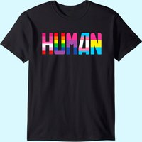 Human LGBT Flag Rainbow T-Shirt for Men — Mens T Shirts