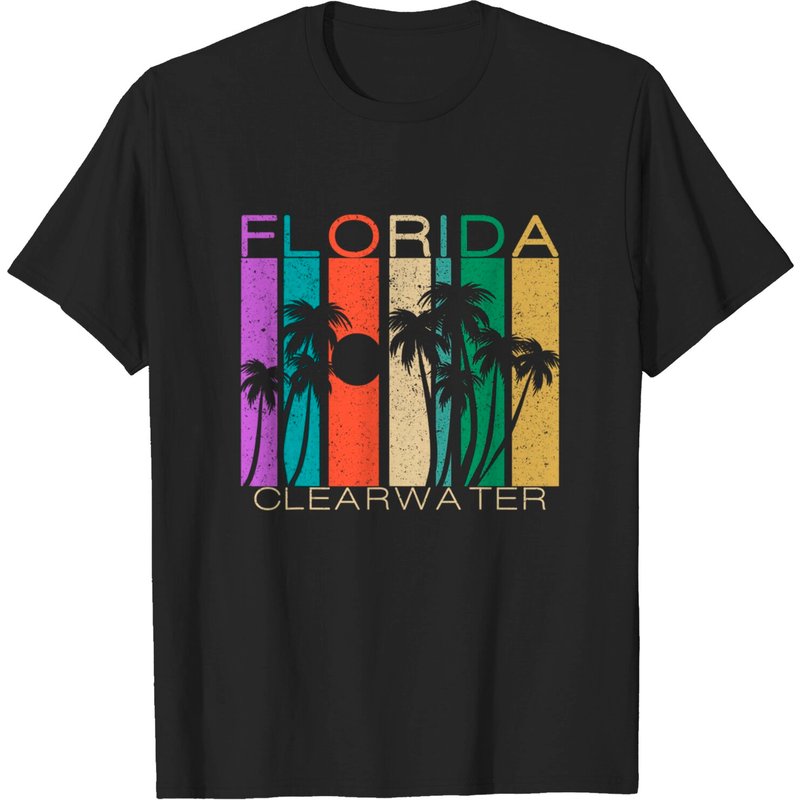 T-Shirt Souvenir Clearwater Floride pour Hommes