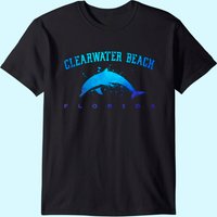 Clearwater Beach Dolphin Lover Scuba Diving T-Shirt for Men — Mens T Shirts