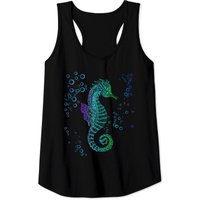 Débardeur Tribal Tattoo Hippocampe Bleu Océan pour Hommes