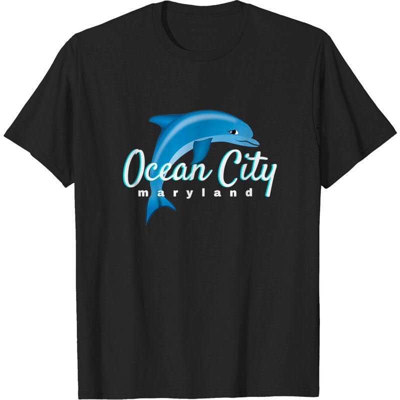 T-shirt Dauphin Ocean City Maryland pour hommes