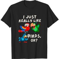 J'aime vraiment les oiseaux OK - T-shirt pour amoureux des oiseaux et des perroquets — T-shirts pour hommes