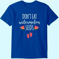 Dont Eat Watermelon Seeds T Shirt for Men in Black — Mens T Shirts