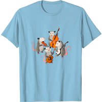 Opossums Playing Musical Instruments Men's T-Shirt — Mens T Shirts