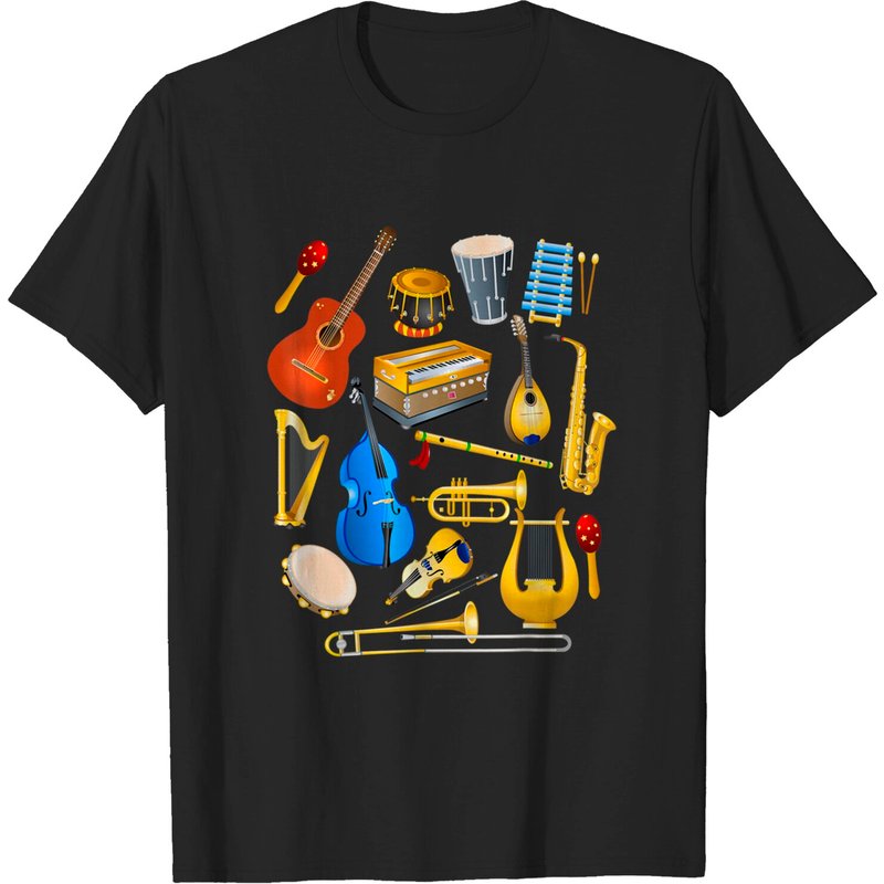 T-Shirt pour Hommes Instruments de Musique pour Petits Garçons — T-shirts pour hommes