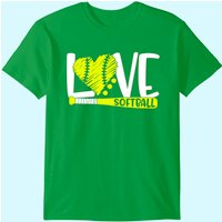 T-shirt graphique de softball pour hommes, femmes et adolescentes — T-shirts pour hommes