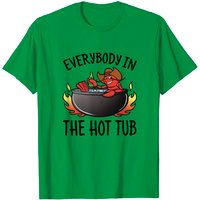 T-shirt Everybody In The Hot Tub Crawfish pour hommes — T-shirts pour hommes